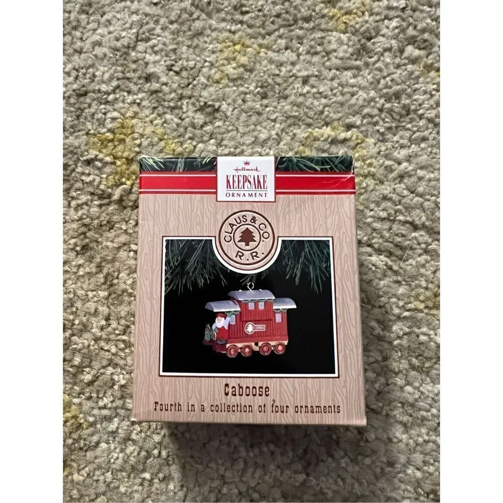 Hallmark Keepsake Railroad Caboose 1991 Ornament 4th In A Collection Of 4